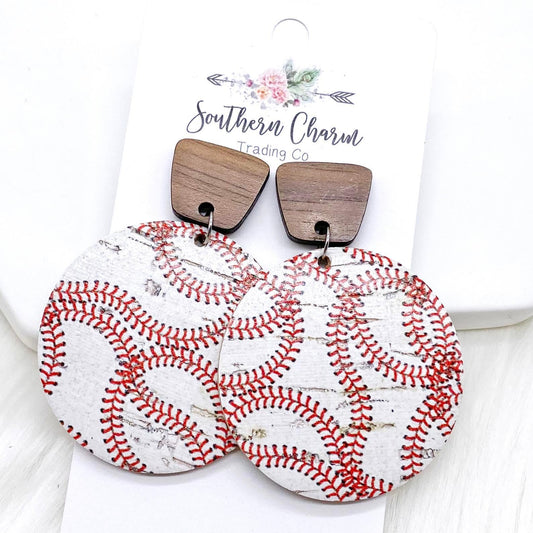 Baseball Earrings