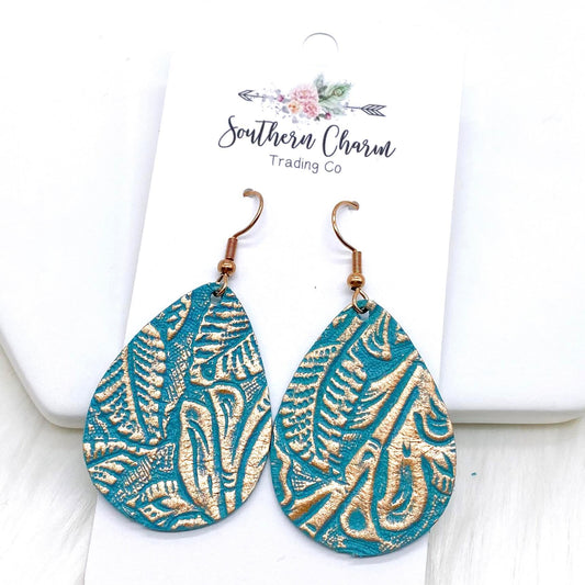 Rose Gold Embossed Floral